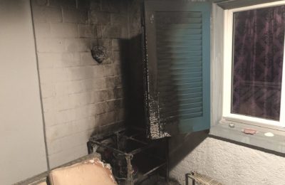 261. Brand auf Balkon, Otteregass 2