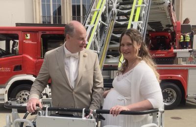 Hochzeit mit Blaulicht – Roman & Janine sagen Ja! 🚒❤️