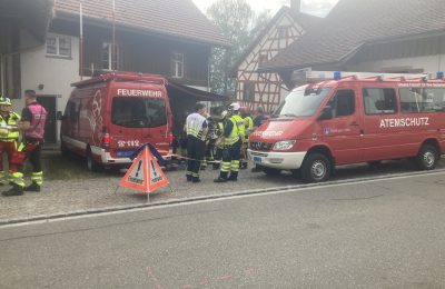 Einsatzübung: Supponierter Brand in Dörflingen